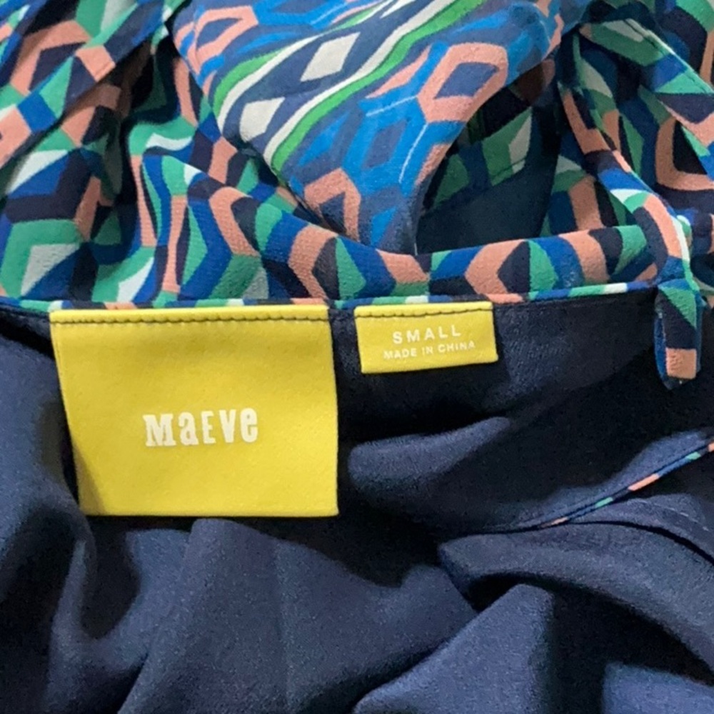 Anthropologie Maeve layered silk dress size small - Picture 9 of 10